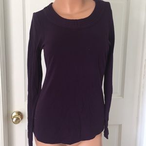 Purple long sleeve shirt